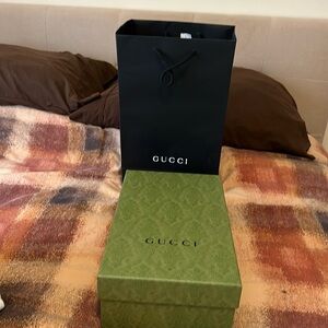 Gucci empty box with shopping bag